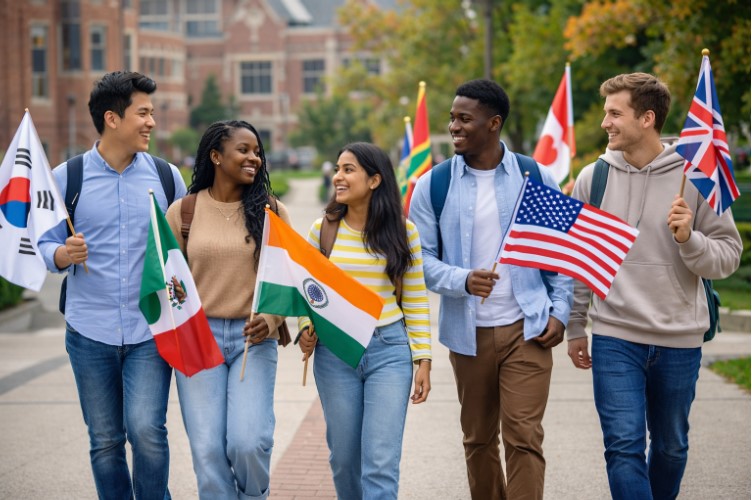 Students exploring universities offering MBA abroad without GMAT