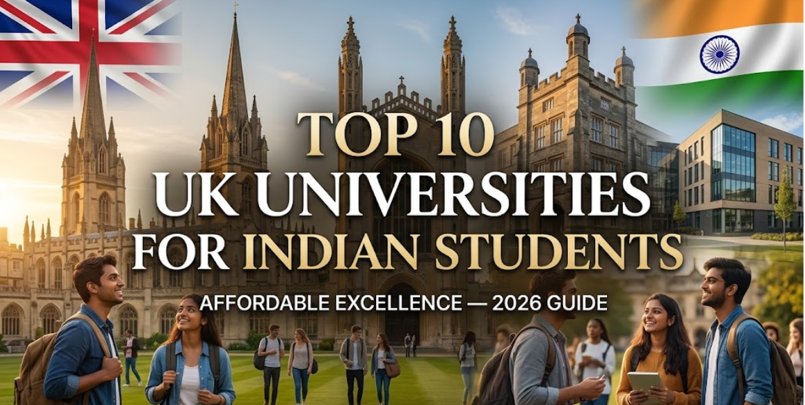 Top 10 Affordable UK Universities for Indian Students 2026 | Yastudy ...