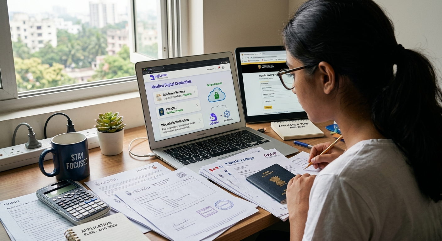 digital academic credentials and NAD verification process for Indian students applying to foreign universities
